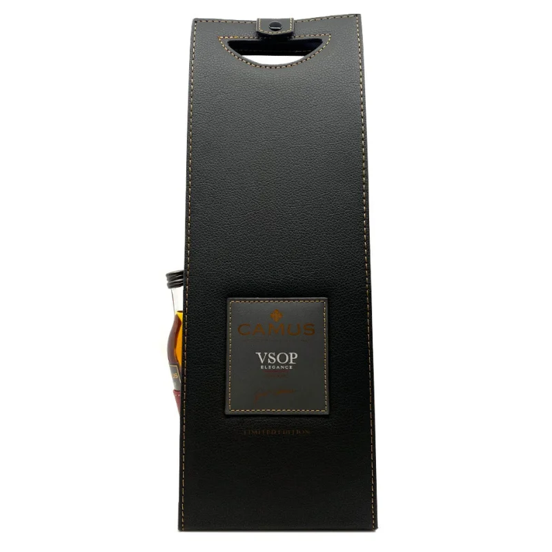 Camus VSOP Elegance Cognac Leather Gift Bag 700mL + Bonus 50mL