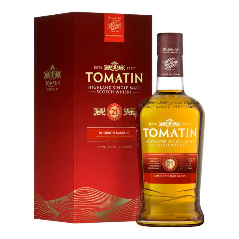 Tomatin 21 Year Old Single Malt Scotch Whisky 700mL