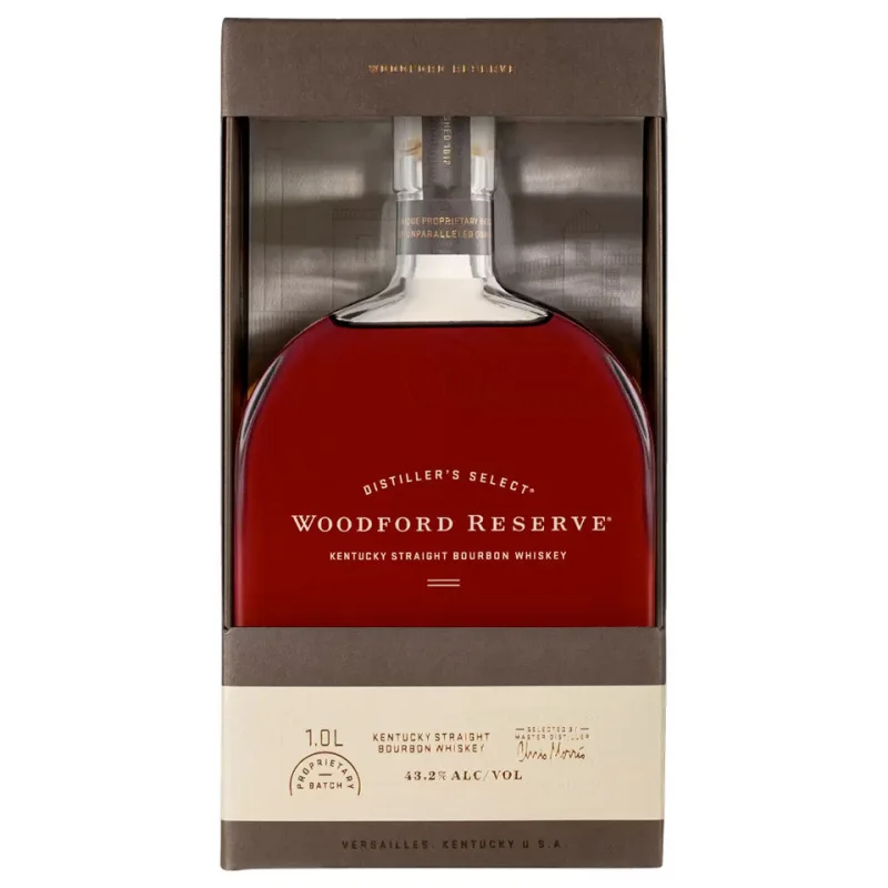 Woodford Reserve Kentucky Straight Bourbon Whiskey With Gift Box 1L