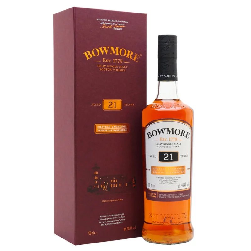 Bowmore 21 Year Old Chteau Lagrange French Oak Barriques Single Malt Scotch Whisky 700mL