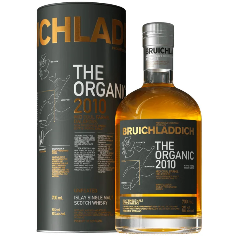 Bruichladdich The Organic 2010 Single Malt Scotch Whisky 700mL