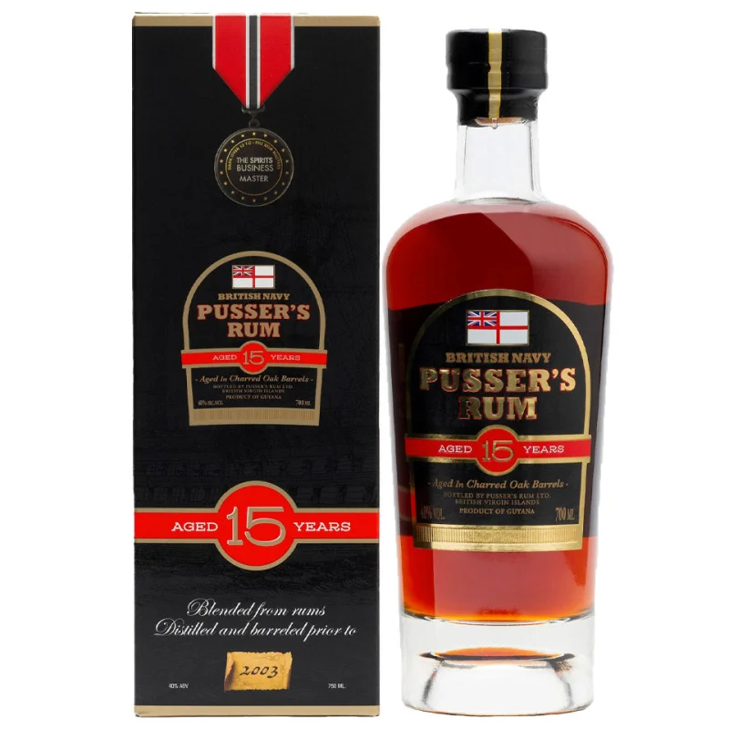 Pusser’s 15 Year Old British Royal Navy Rum 700mL