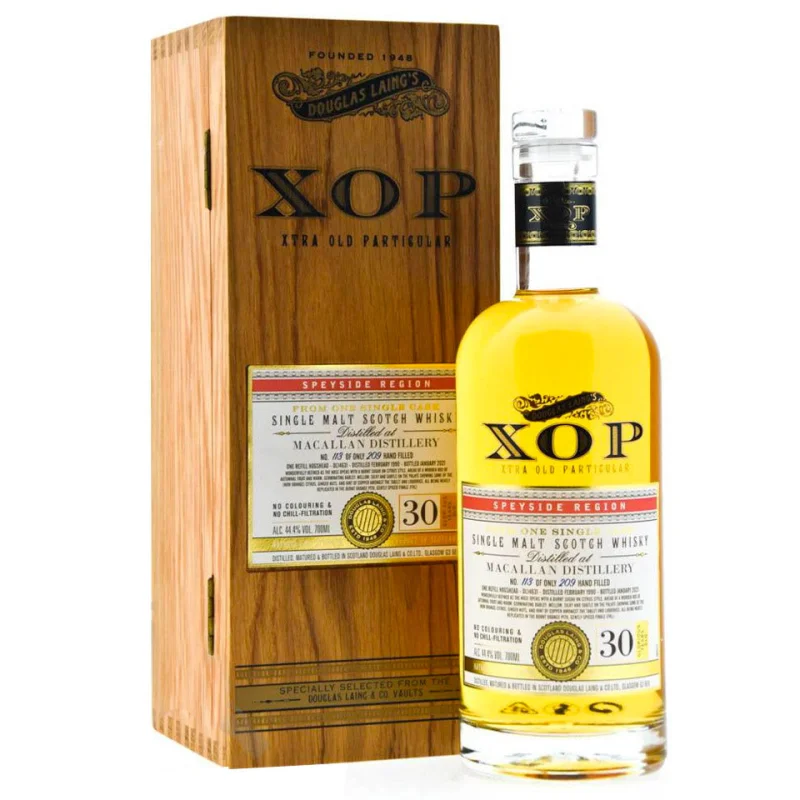 The Macallan 30 Year Old Cask Strength Single Cask 1990 XOP Single Malt Scotch Whisky 700mL