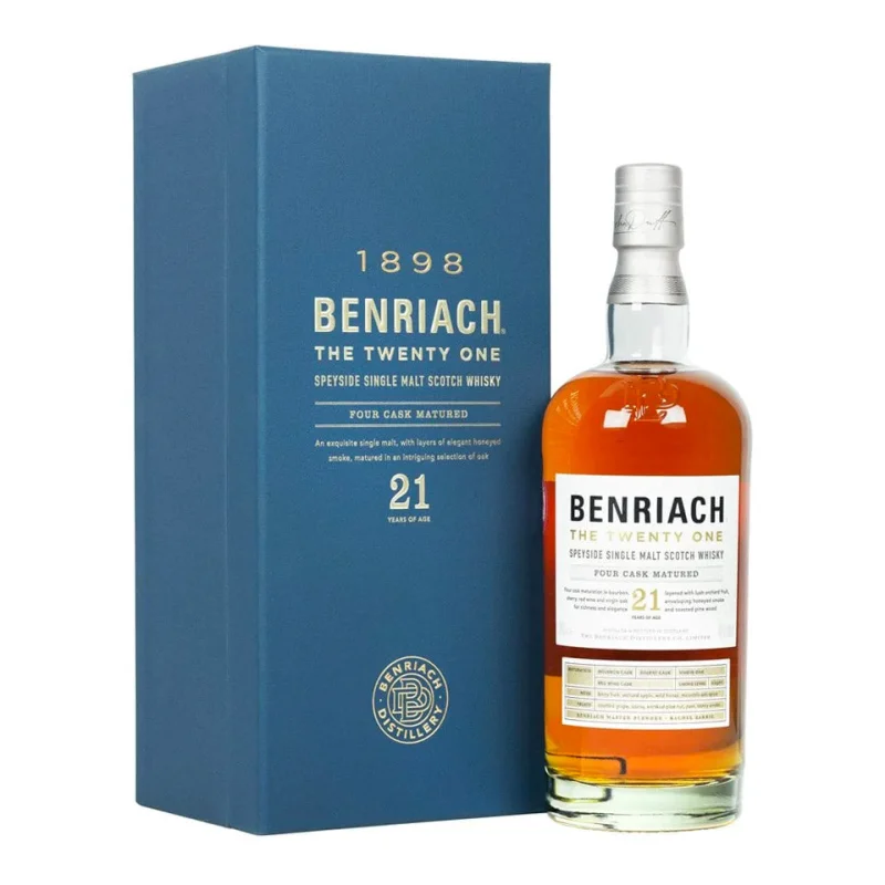 BenRiach 21 Year Old The Twenty One Speyside Single Malt Scotch Whisky 700mL