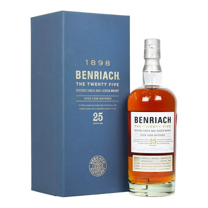 BenRiach 25 Year Old The Twenty Five Speyside Single Malt Scotch Whisky 700mL