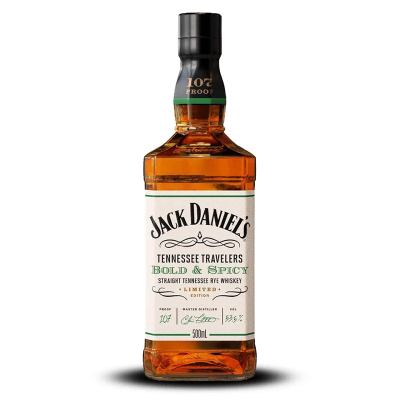 Jack Daniel’s Tennessee Travelers Bold & Spicy Limited Edition Tennessee Rye Whiskey 500mL