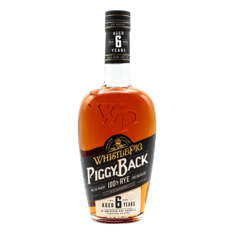 Whistlepig 6 Year Old Piggyback 100% Rye Canadian Whiskey 700mL