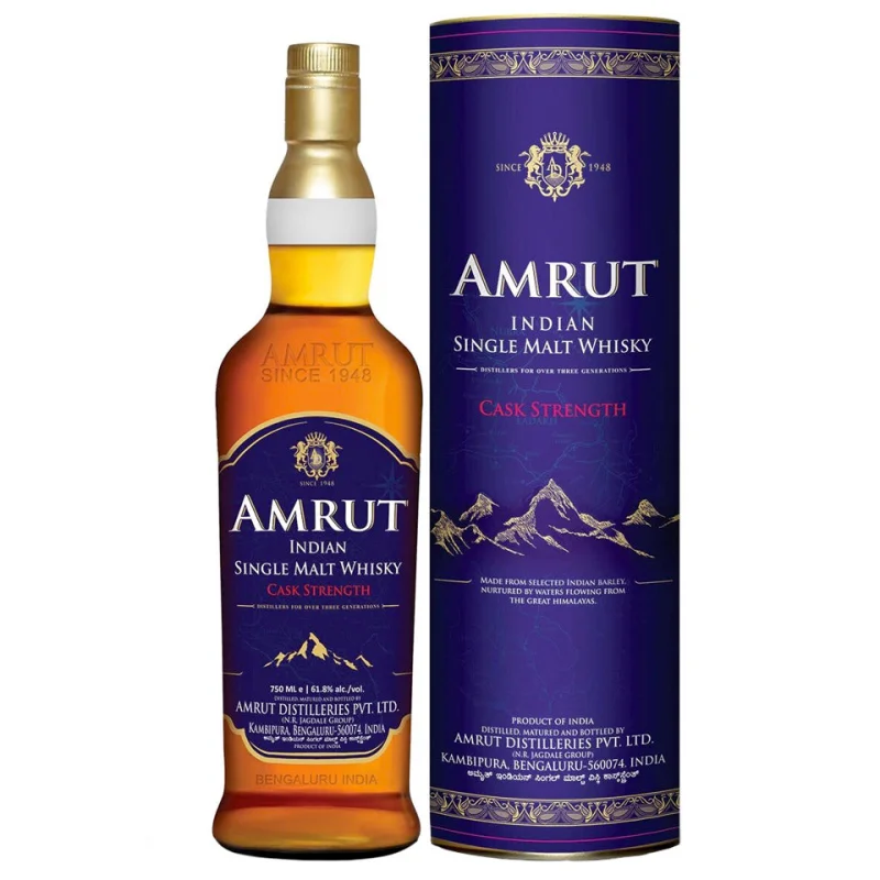 Amrut Cask Strength Single Malt Indian Whisky 700mL