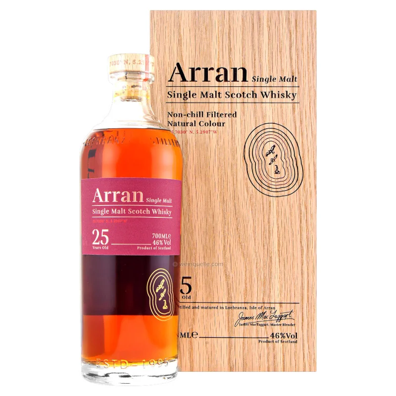 Arran 25 Year Old Single Malt Scotch Whisky 700mL