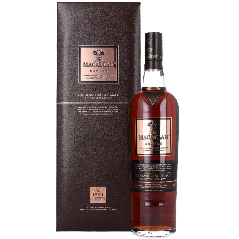 The Macallan Oscuro 1824 Collection (Old Packaging Pre-2015) Single Malt Scotch Whisky 700mL