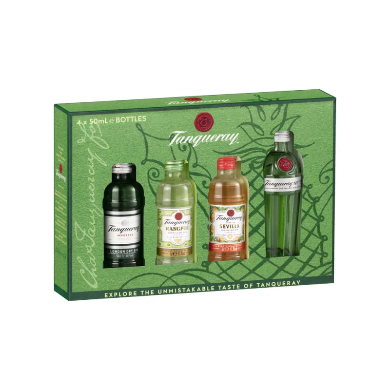 Tanqueray Gin Tasting Miniatures Gift Pack 4 x 50mL