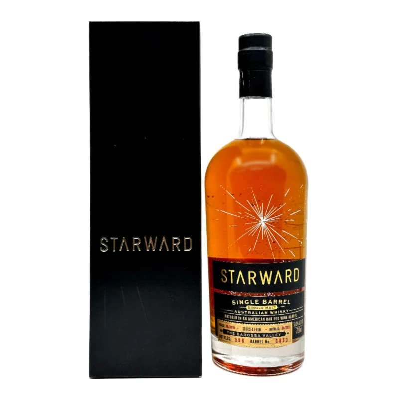 Starward American Oak Red Wine Single Barrel Cask Strength Australian Single Malt Whisky 700mL