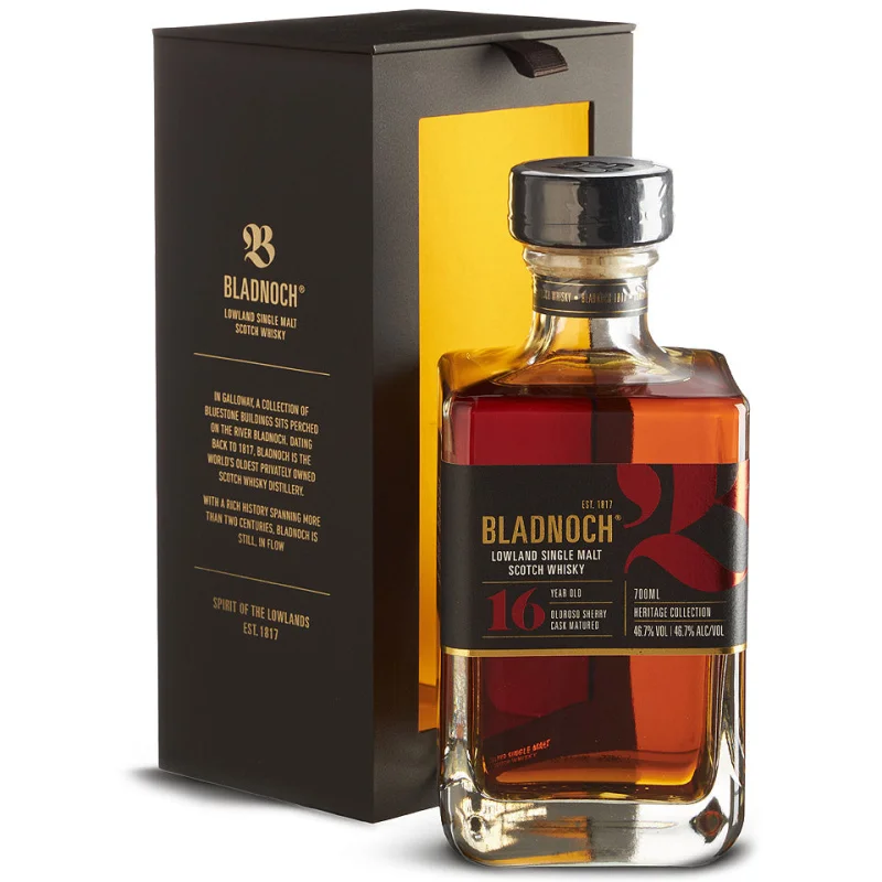 Bladnoch 16 Year Old Oloroso Sherry Matured Lowland Single Malt Whisky 700mL