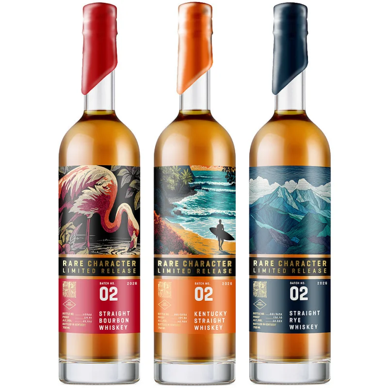 Rare Character Limited Release 2026 Batch No. 02 Straight Bourbon, Straight Rye & Straight Whiskey Collection 3 x 750mL