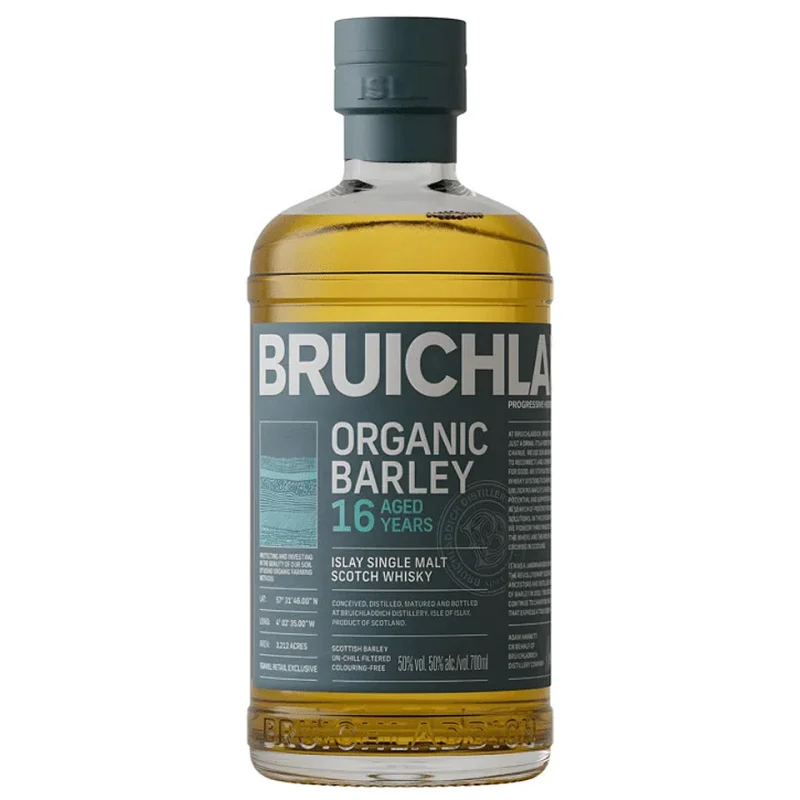 Bruichladdich 16 Year Old Organic Barley Single Malt Scotch Whisky 700mL