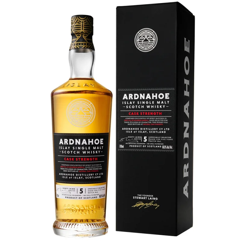 Ardnahoe 5 Year Old Cask Strength Batch #2 Islay Single Malt Scotch Whisky 700mL