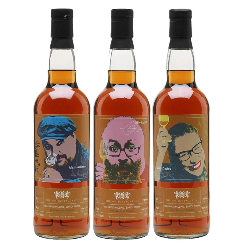 Ben Nevis 10 Year Old 2013 Single Cask Collection Sherry Butt 60.2% Cask Strength Single Malt Scotch Whisky 3 x 700mL