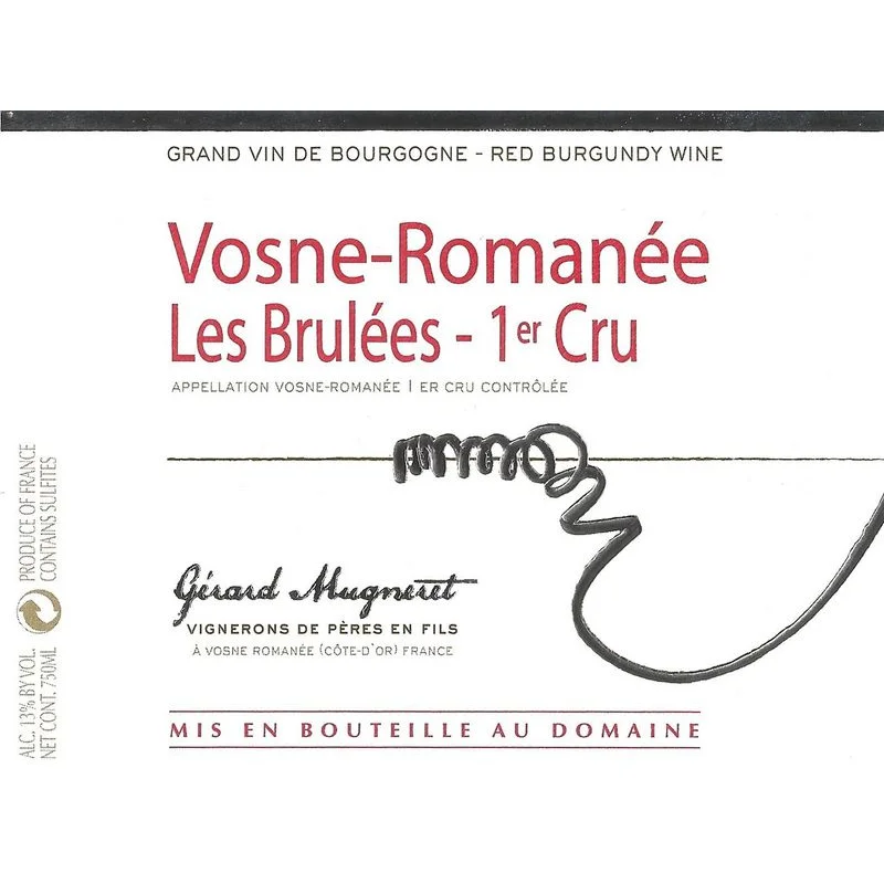 Gerard Mugneret Vosne-Romanee 1er Cru ‘Brulees’ 2021