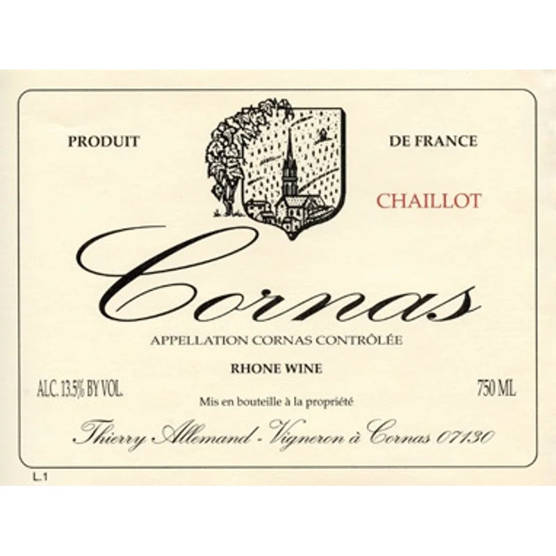 Thierry Allemand Cornas ‘Chaillot’ 2020