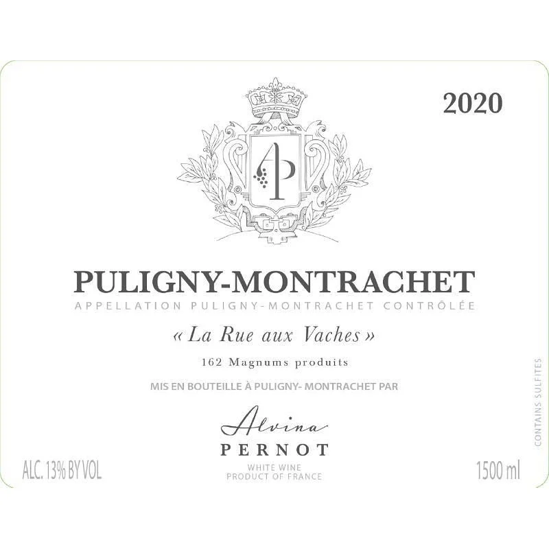 Alvina Pernot Puligny-Montrachet Blanc ‘La Rue aux Vaches’ 2024
