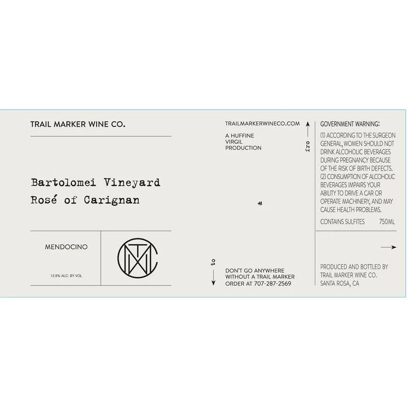Trail Marker Wine Co. Mendocino Rose of Carignan ‘Bartolomei Vineyard’ 2025